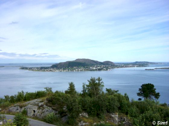 View over lesund from Aksla
